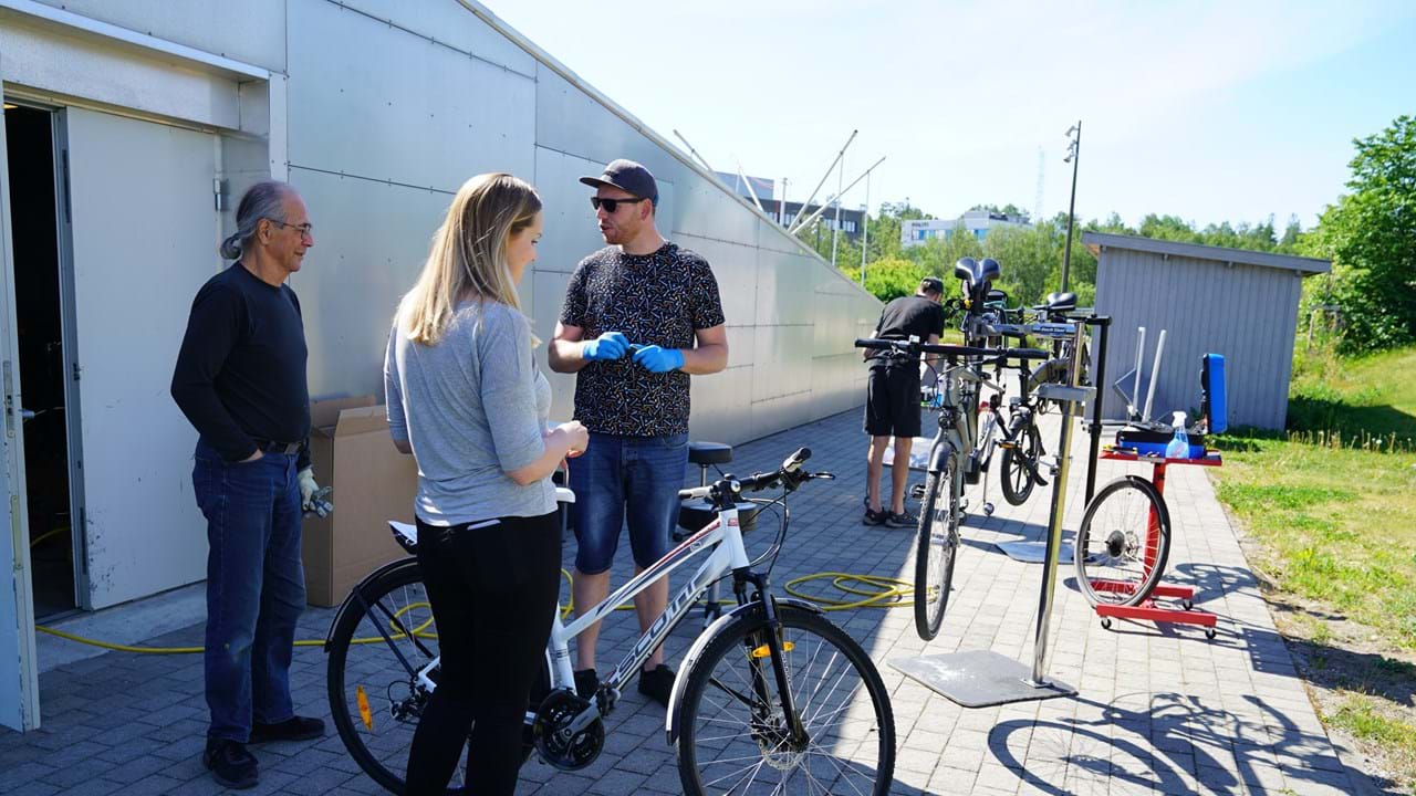 HjemJobbHjem har flere samarbeidspartnere som tilbyr sykkelservice i Nedre Glomma.