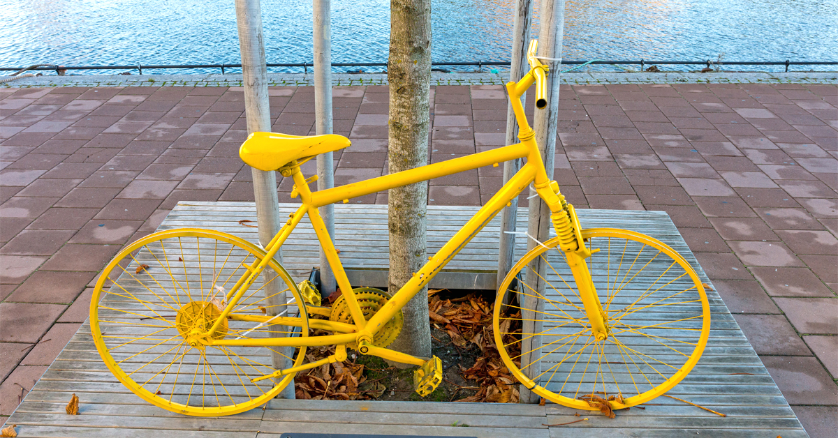gul sykkel